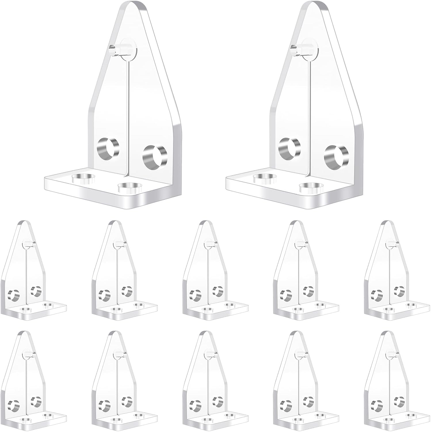 12 Pcs Blind Bottom Rail Hold Clips 1 Inch Clear Hold Down