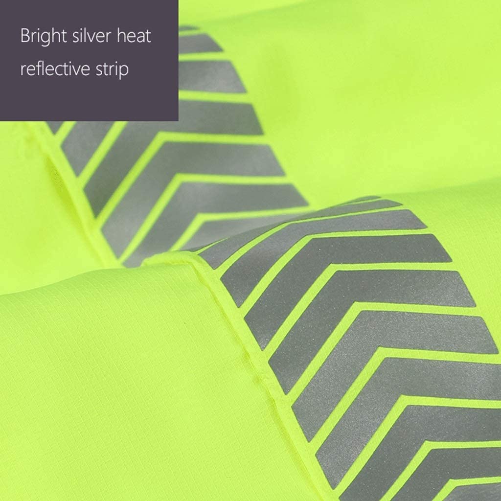 Chaleco de seguridad High Vis, Traje reflectante de protección solar, chaqueta de seguridad amarilla fluorescente, mono de tela reflectante impermeable de alta visibilidad con protección solar, chalec