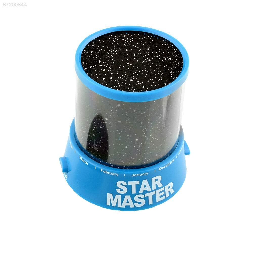 RV Mart Romantic Starry Sky Star Master Night Light Projector Children Kids Baby Sleep Magical Lighting Lamp Led Projection Blue