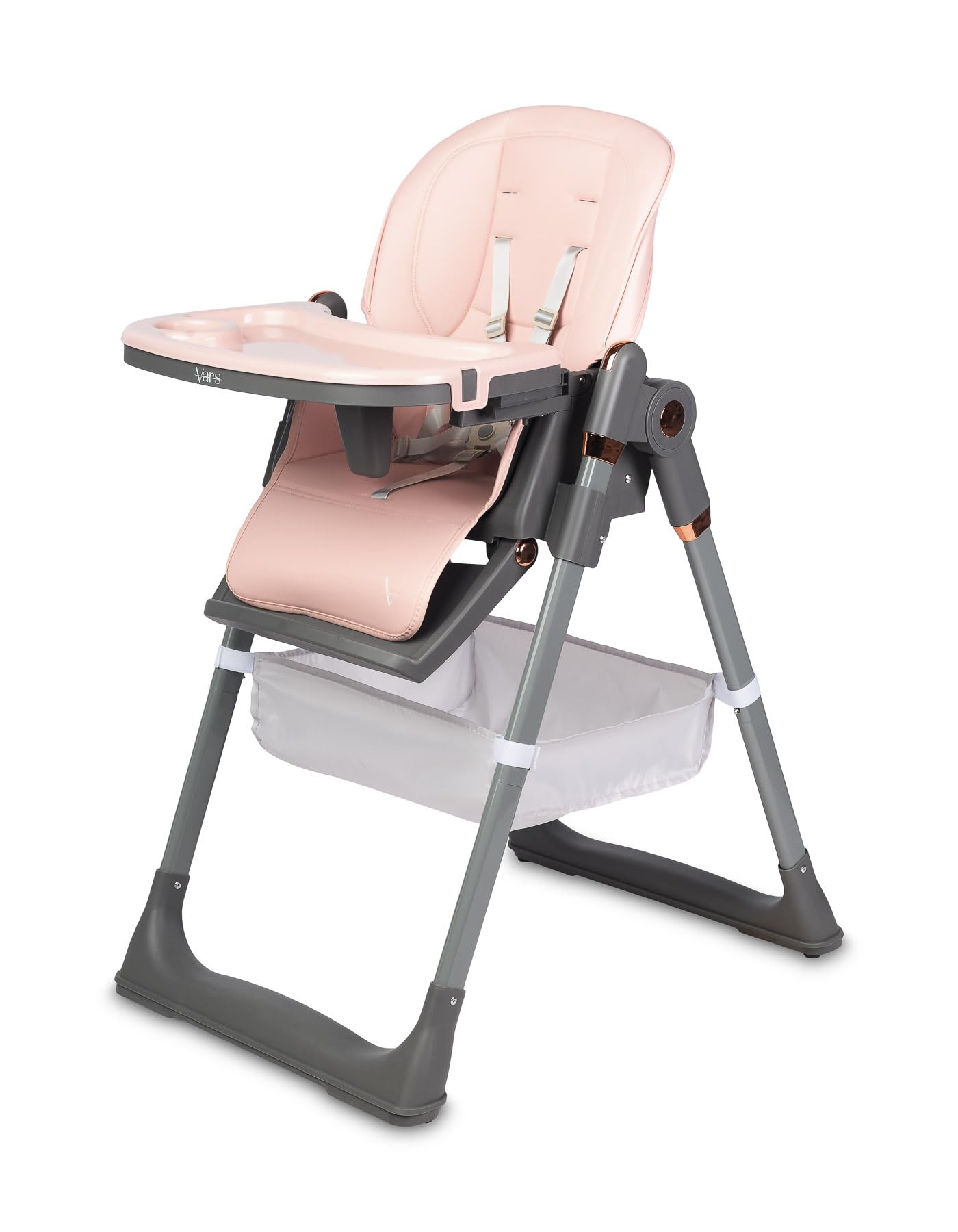CARETERO - Trona Vars, Silla Infantil a Partir de 6 Meses, Respaldo y reposapiés Regulables, para bebés y niños Mayores, Alimentación del bebé, Rosa