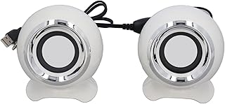 KIMISS Portable Computer Speaker, Laptop Speaker Small PC Speaker USB Desktop Speaker Stereo Loud Sound Laptop Speaker 3.5mm M11 USB Computer Notebook Speaker Mini Speaker Computer for Laptop PC