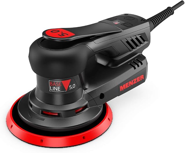 MENZER Random Orbital Sander ETS 150 5.0 for Coarse and Intermediate Scuffing incl. Sanding Disc Set