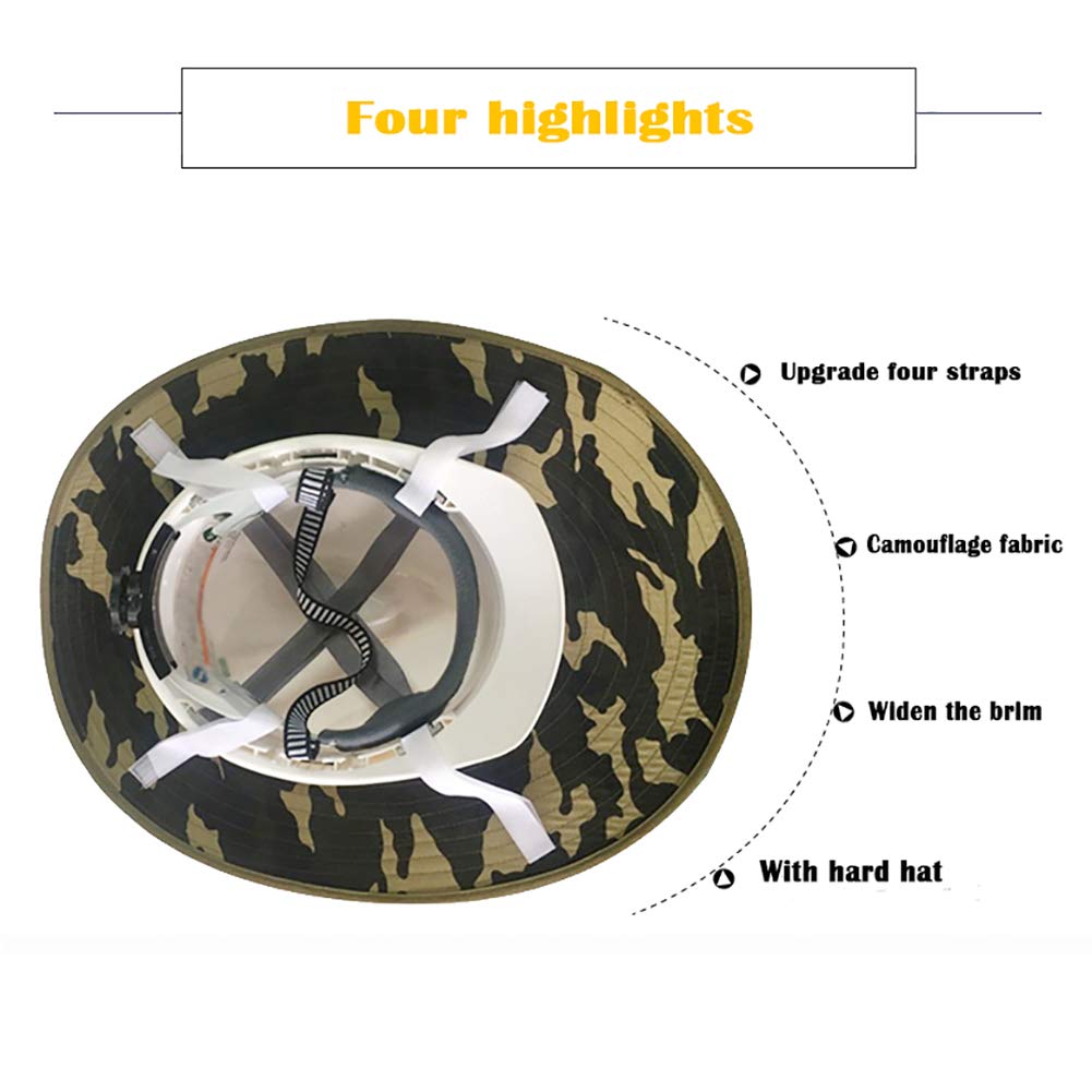 Casco de Seguridad Industrial, Casco de construcción rígido, arnés de 6 Puntos, Casco de Protección, Casco de Trabajo Casco
