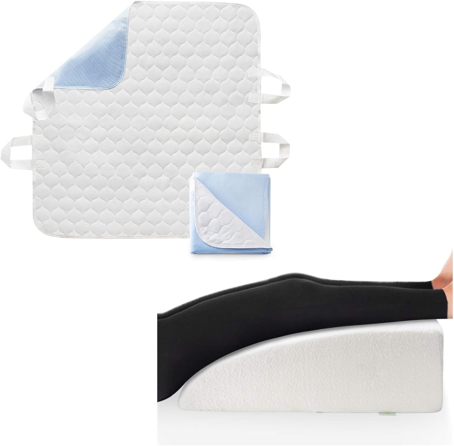 OasisSpace Bed Pad & Wedge Pillow for Legs Health & Household