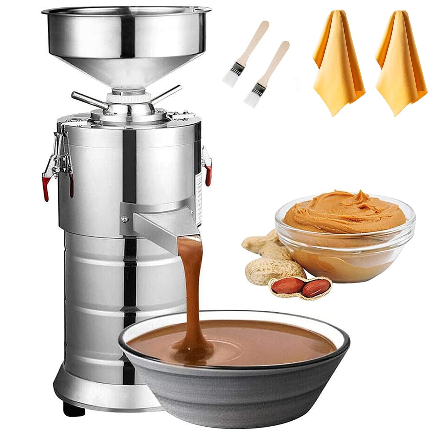 Creatore del burro di arachidi 1100W, smerigliatrice elettrica 15kg/h per sesamo, anacardi e noci, mulino commerciale del cereale