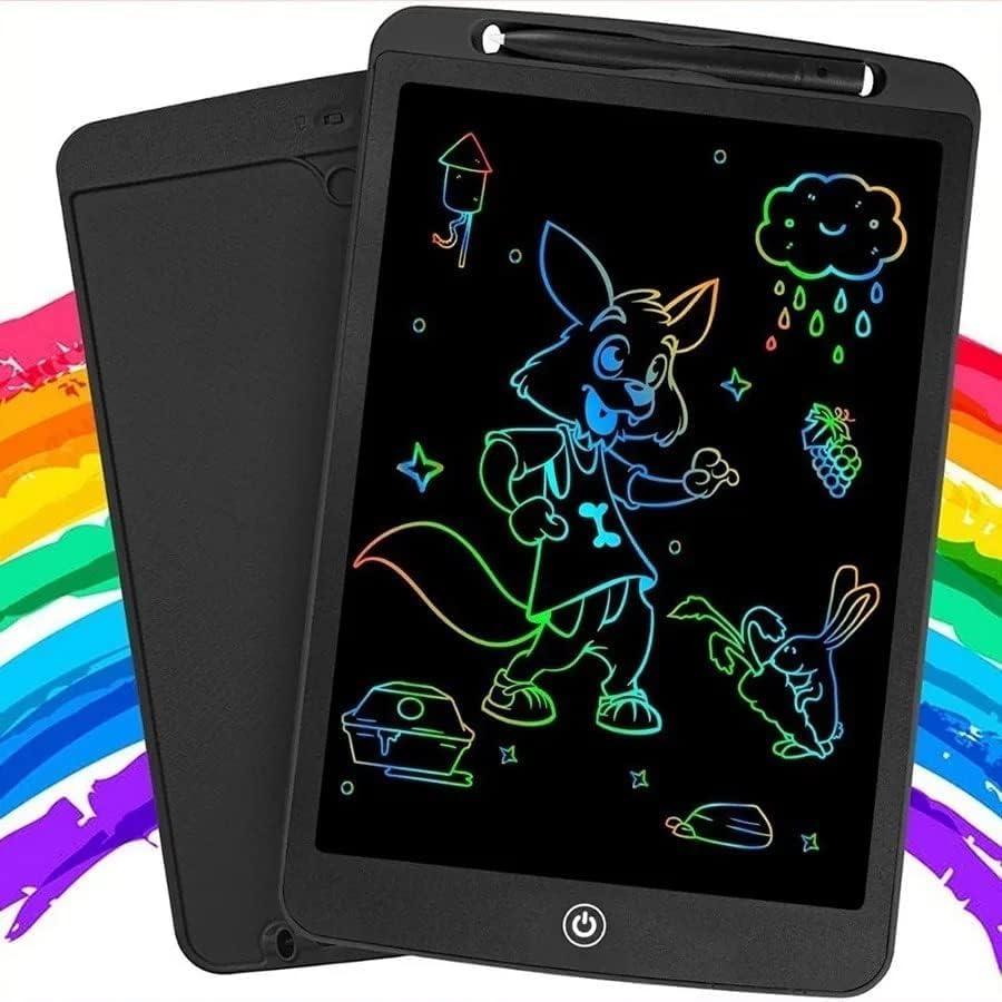 Lousa Mágica Infantil Digital Tablet Escrita Colorida Para Desenho Criança LCD 12