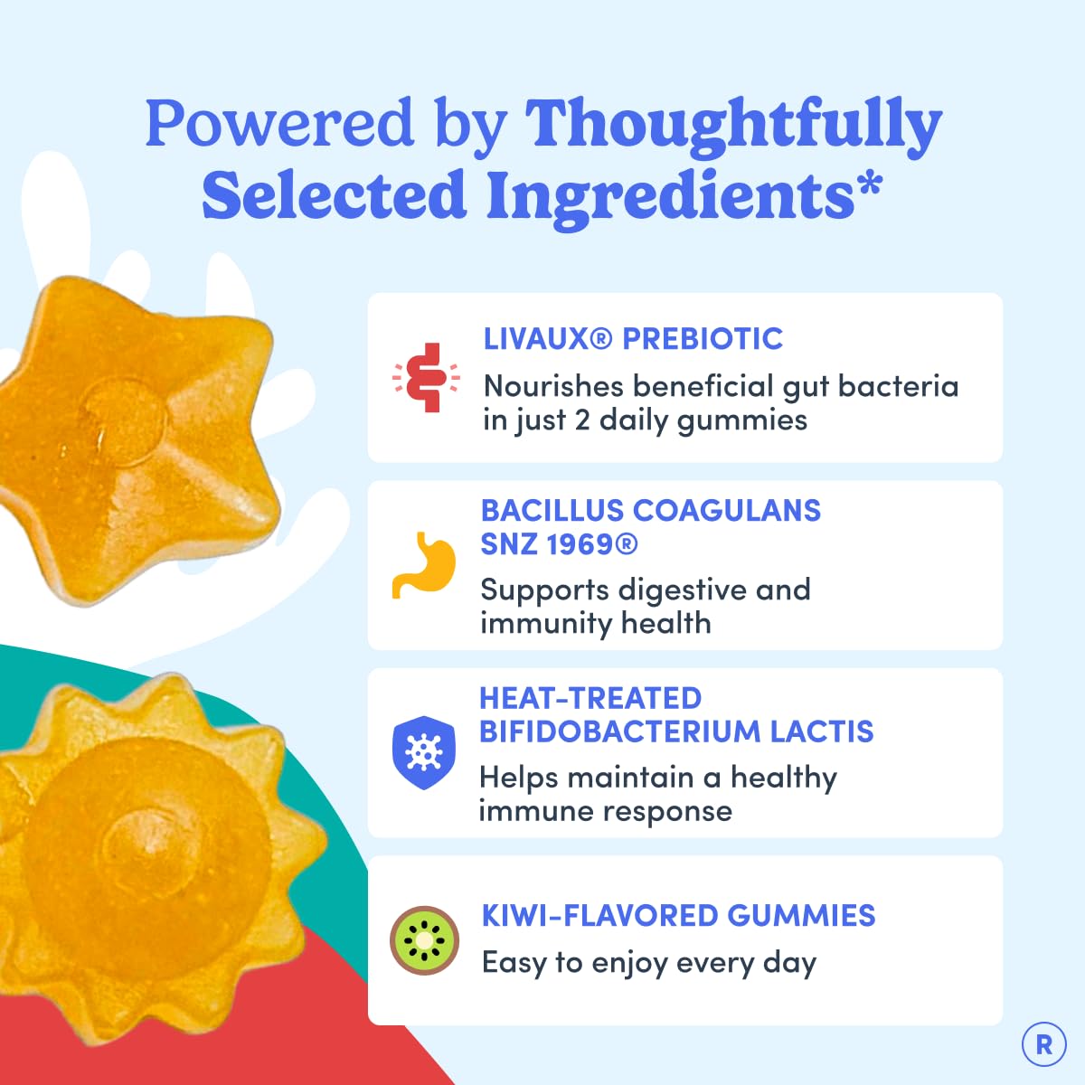 FIRST DAY Toddler Probiotic Gummies Ages 2-3, 3-in-1, Kiwi Flavor, 60ct — Amazon image 5