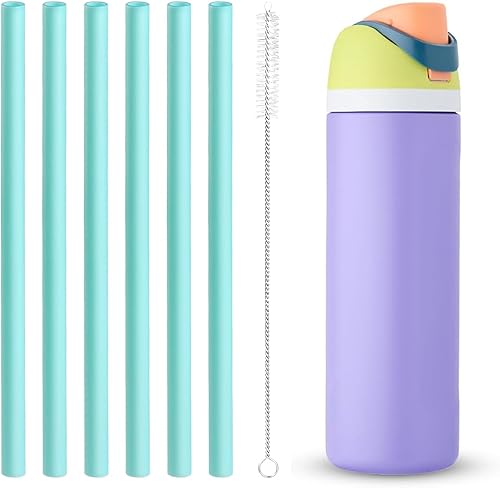 Miniatura 2 de Pajitas de repuesto compatibles con botella de agua Owala, Owala Freepsip, Flip 24oz, popotes de repuesto de 32 onzas, juego de accesorios incluye 6