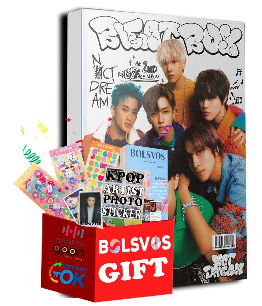 Amazon Com Nct Dream Beatbox New School Ver 2nd Repackage Album Album Pre Order Limited Benefits Bolsvos K Pop Ebook 21p Bolsvos Stickers For Toploader Photocards Toys Games