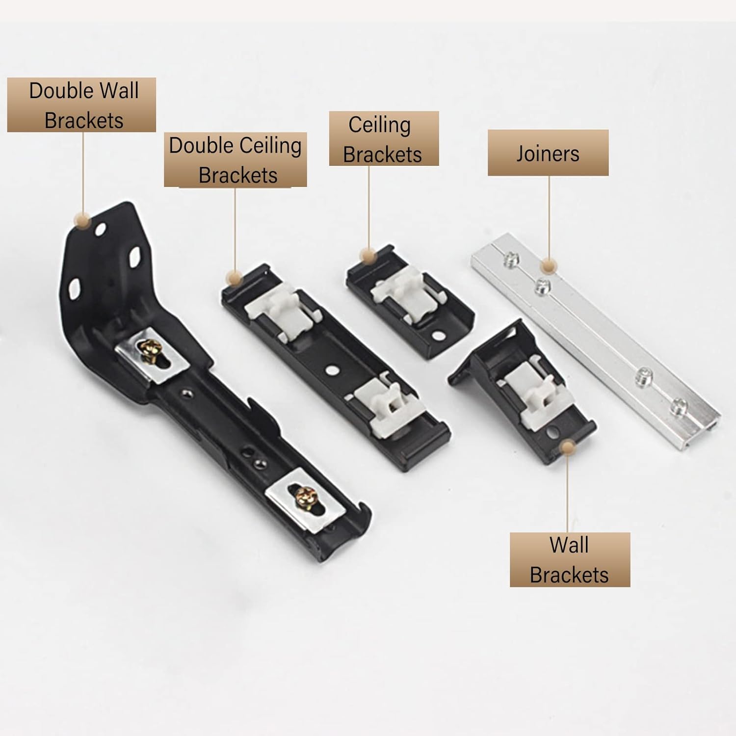 Aluminum Curtain Track Heavy Duty, Flexible Bendable L/U Shape Room Dividers Rail, Wall Ceiling Tracks for Bedroom, Living Room, Patio, Gazebo (Color : Wall Mount, Size : 12m/39.3ft)