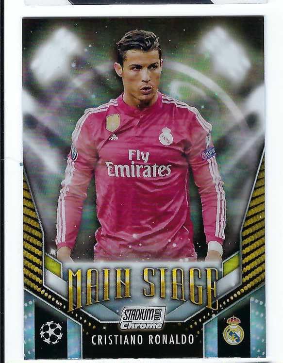 CRISTIANO RONALDO 2023-24 Topps Stadium Club Chrome UEFA Champions League Main Stage Soccer Card #MS-CR Al-Nassr FC Portugal