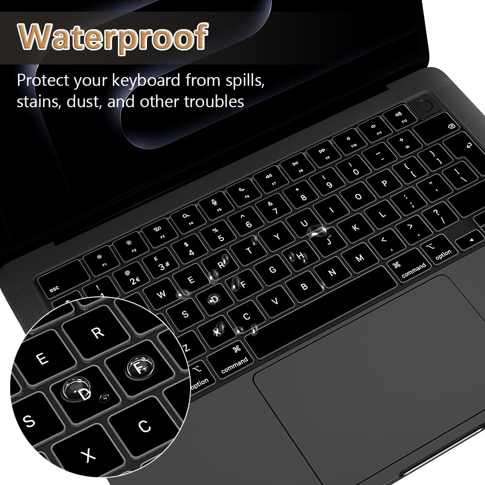 Protezione Cover per Tastiera per MacBook Pro 14/16 pollici (M5-M1) Air 13,6/15 pollici (M5-M2) & Neo 13 pollici (A18) A3404 A3426 A3449 A3429 A3434 Pellicola Protettivo Copertura Accessorio