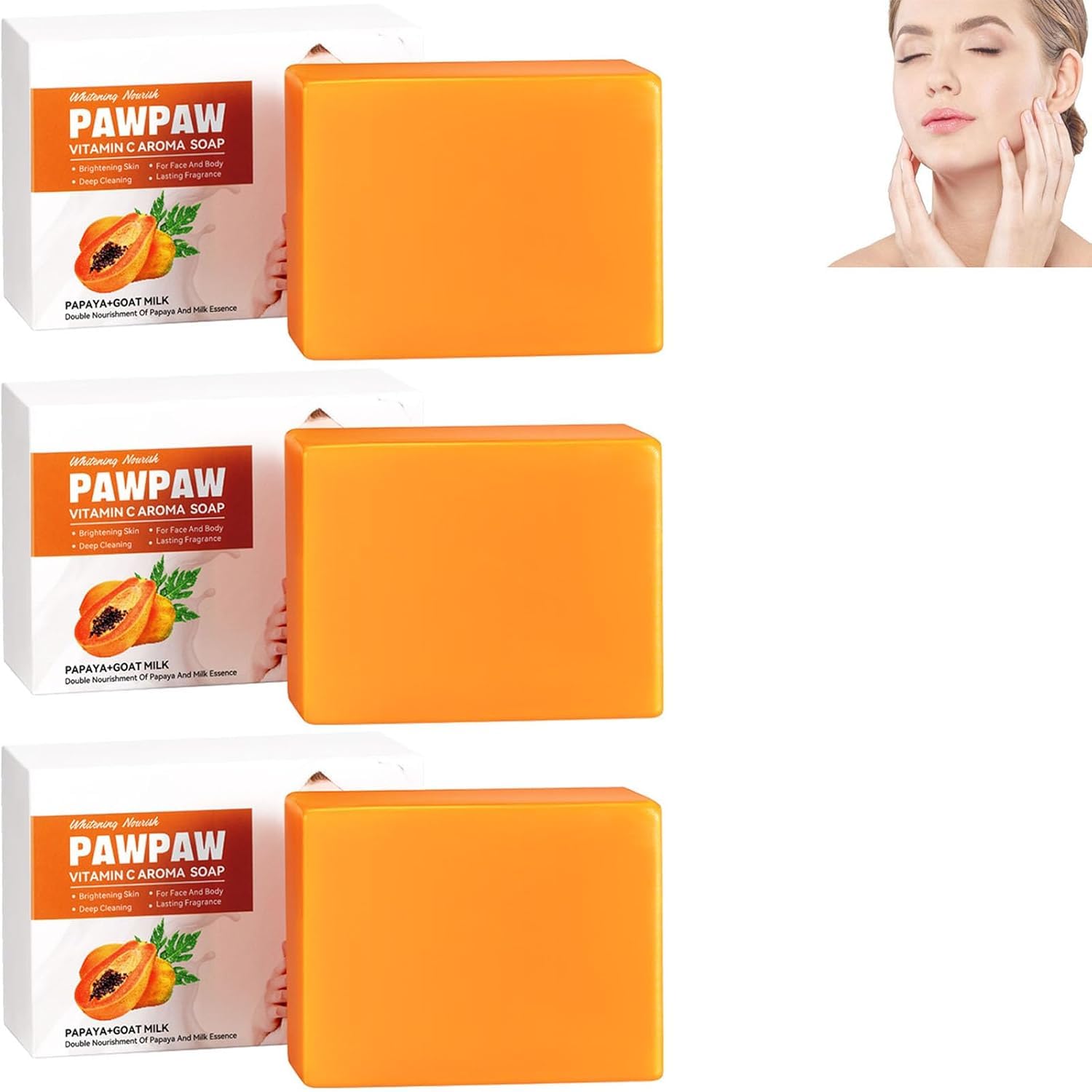 Savon éclaircissant vitamine C et papaye pour l'exfoliation du visage