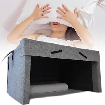 Light-Blocking Sleep Bed Tent, Sleep Cabin, Blackout Noise Reduction Tent, Promotes Better Sleep, Foldable Storage for Nightshift, Dorms, Travel, Naps and Relaxation
