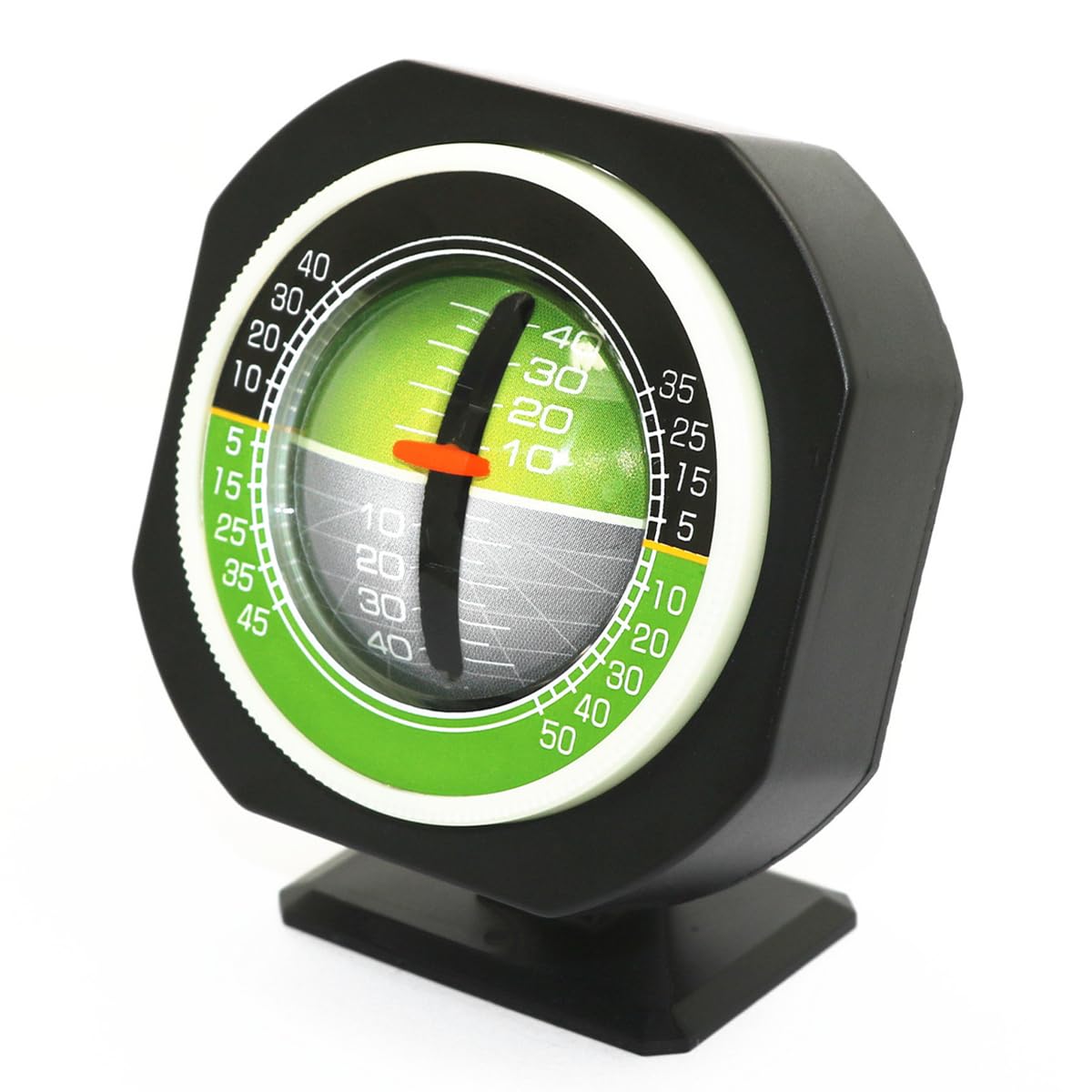 ANCLLO Compass for Car, Tilt Gauge Indicator Clinometer Compass Ball with High Precision Dash Mount Compass for Car Marine Boat Ship