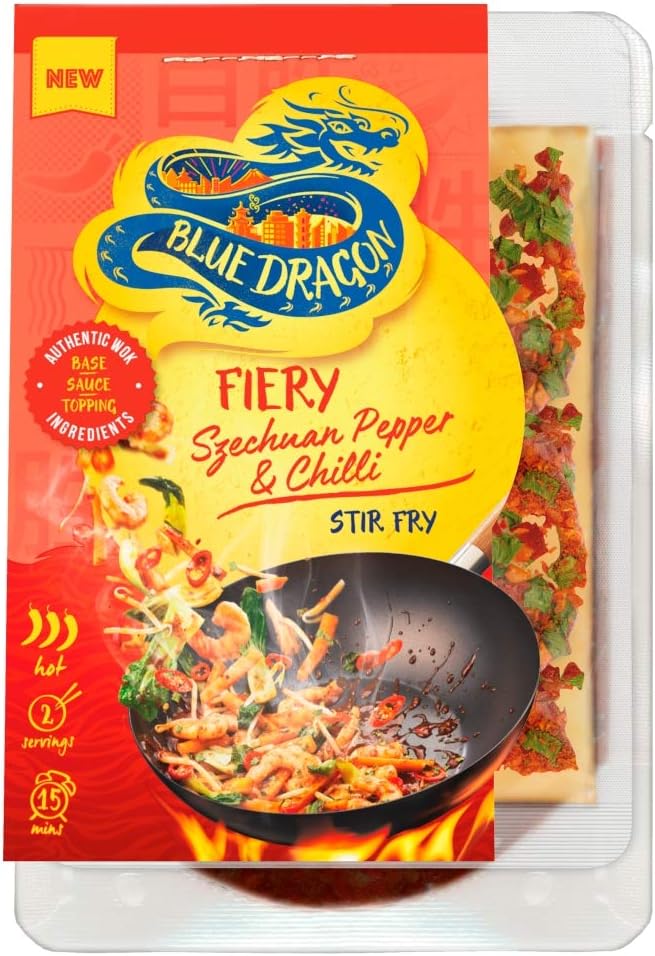Blue Dragon Szechuan Pepper & Chilli Stir Fry Kit, 110.5g Amazon.co.uk Grocery