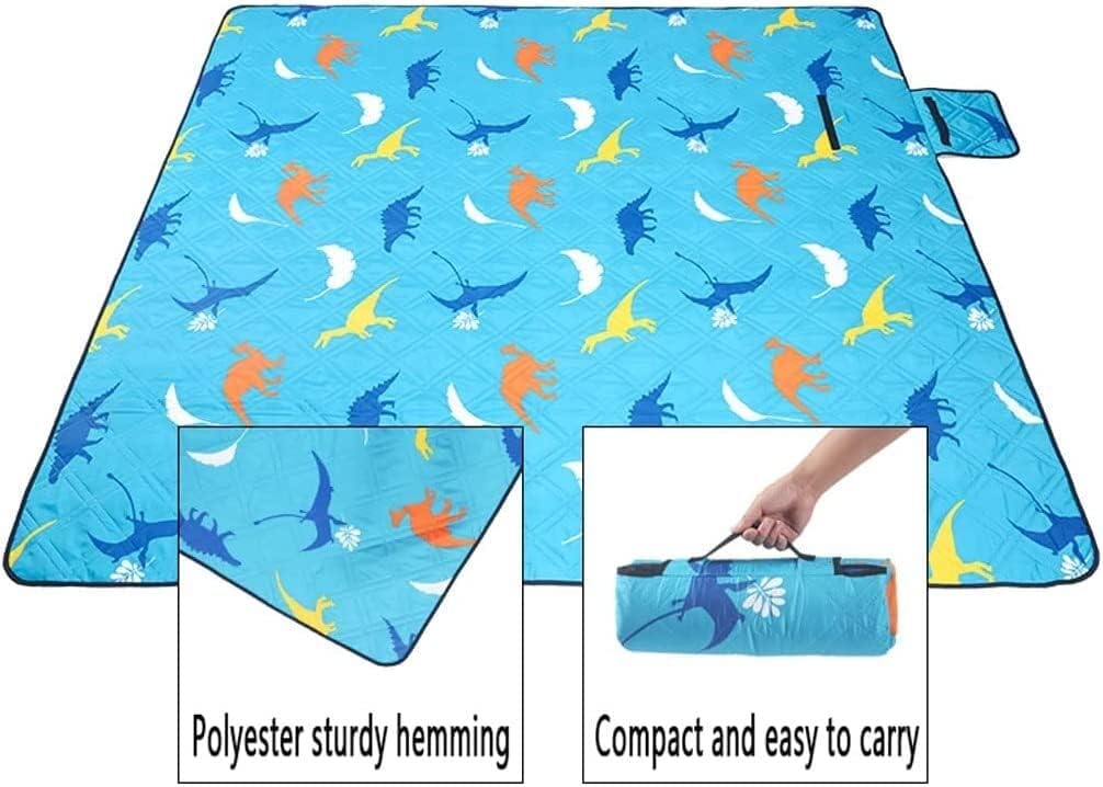 Portable Picnic Blanket,Picnic Blanket Waterproof,3 Layers Sandproof Beach Blanket,Picnic Blanket Washable,Foldable Outdoor Beach Blanket for Sandy Park Beach Grassland Hiking (Color : Style 03, Siz