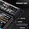 BOMGE 4 Channel Mini DJ Audio Mixer with MP3 USB Bluetooth and Stereo Recording Function 48V Phantom Power and 99DSP for Karaoke Performances Church Vocals and Podcast Streaming
