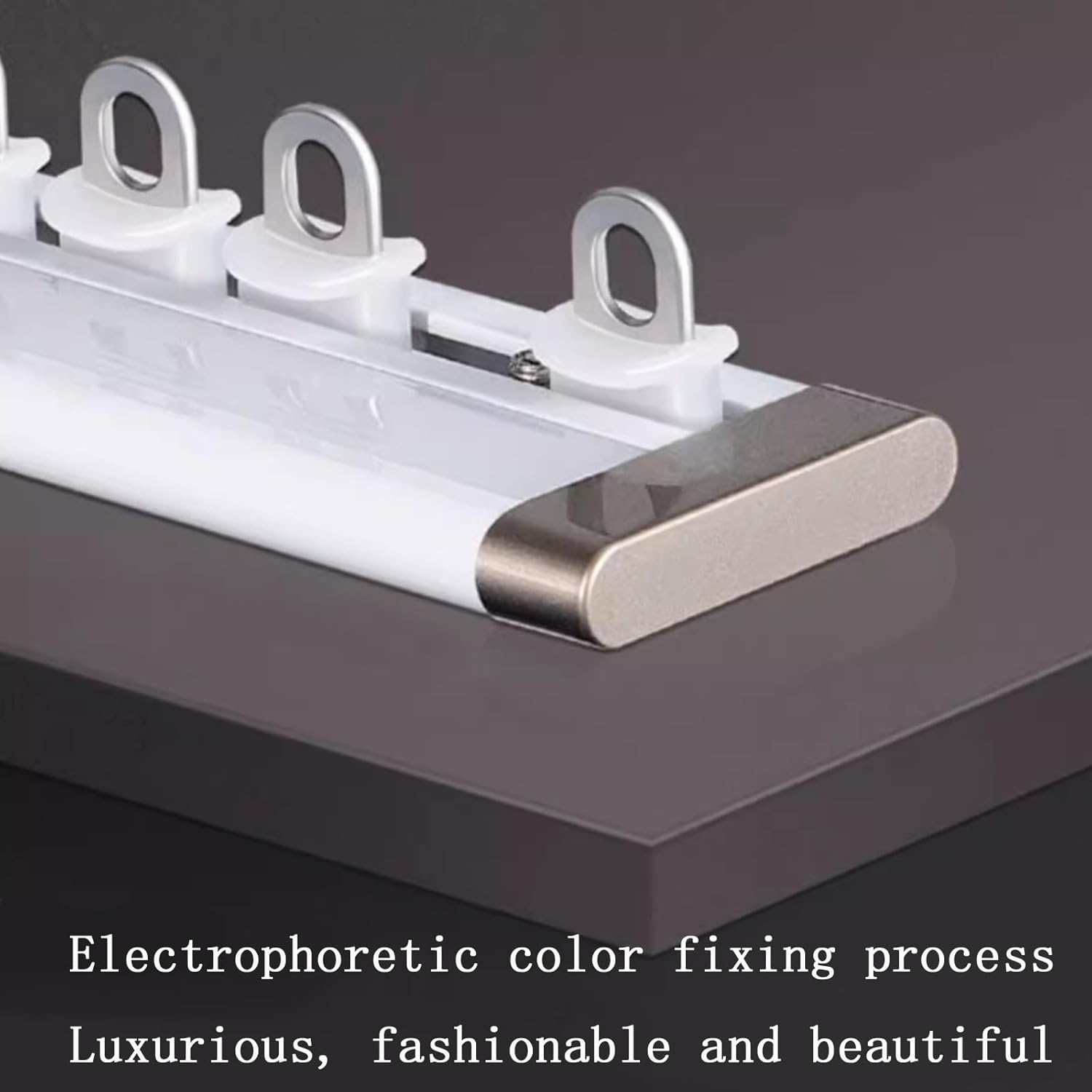 Ultra-Thin Ceiling Track System (3.3ft - 19.7ft) - Heavy-Duty, Easy Install, Smooth Sliding Room Divider for Living Room & Bedroom, Ideal for Curtains (2.5m/8.2ft)