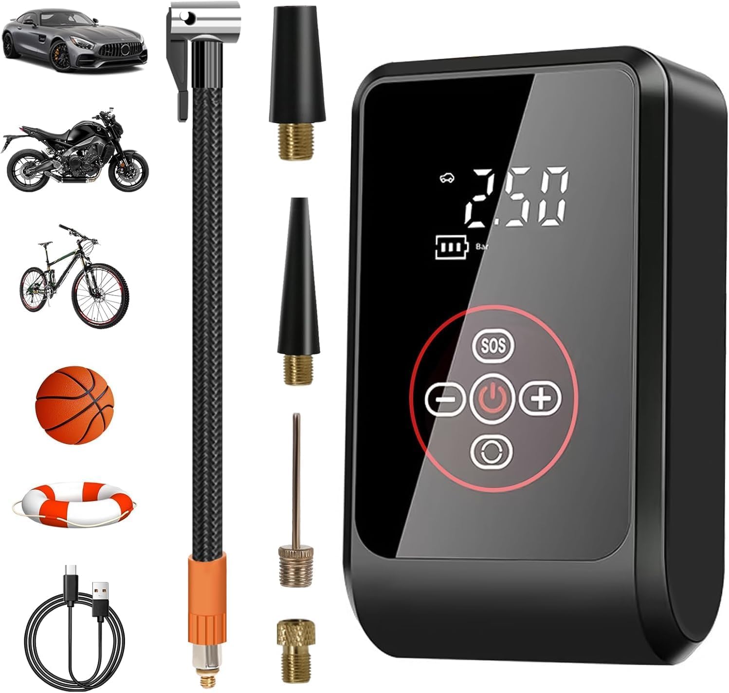 Popa per Bicicletta, ini Popa D'aria Portatile Popa a Pedale