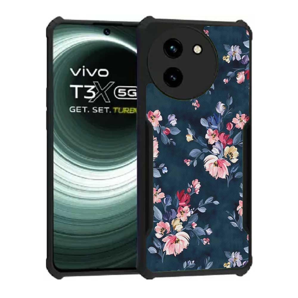 COBERTA Back Cover for Vivo T3x 5G Back Cover Case - Blue Floral PT99 D11648 (B0D3X11NG7) Amazon Price History, Amazon Price Tracker
