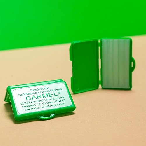 Miniatura 3 de Carmel Cera de ortodoncia en caja perfumada surtida, paquete de 12, cera para pacientes dentales, cera de alivio, cera para aparatos dentales,