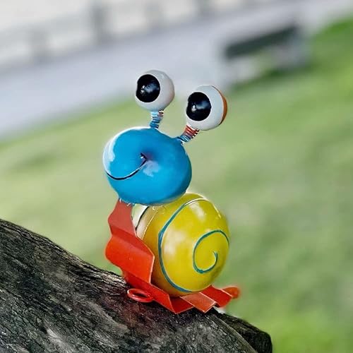 Hyg Metal Snail Garden Decor,Metal Yard Art Garden Statues Decor Set Of 2,Lawn Ornament Backyard Decorations Animal (Snail) #TOP5