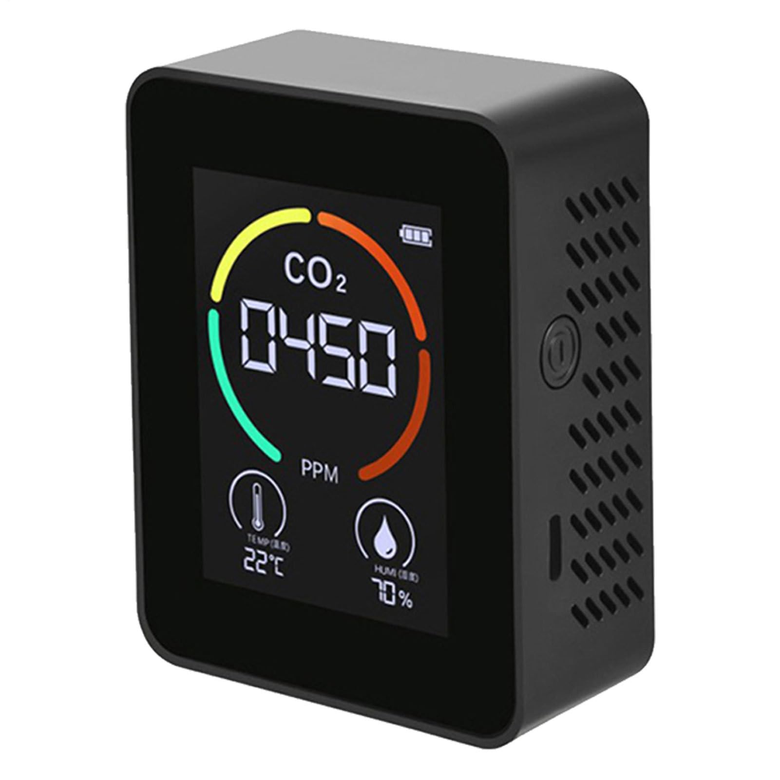 Detector de dióxido de carbono | Medidor de dióxido de carbono de mesa de | temperatura y humedad, analizador de aire de temperatura y humedad, medidor digital de para el hogar y viajes en