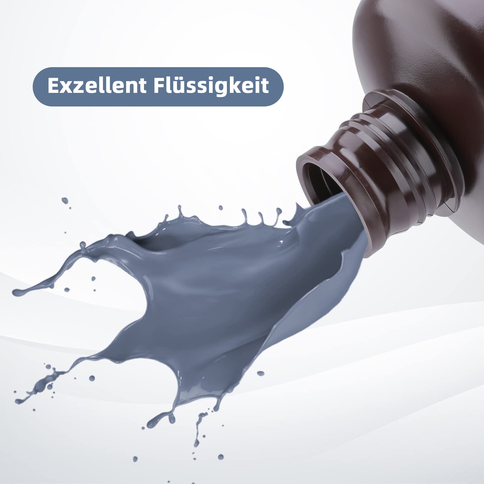 ELEGOO 405nm Żywica podobna do ABS, LCD UV Rapid Resin o wysokiej precyzji, nie kruch, nietoksyczny dla drukarki LCD/DLP 3D, żywica fotopolimerowa 2kg, szara