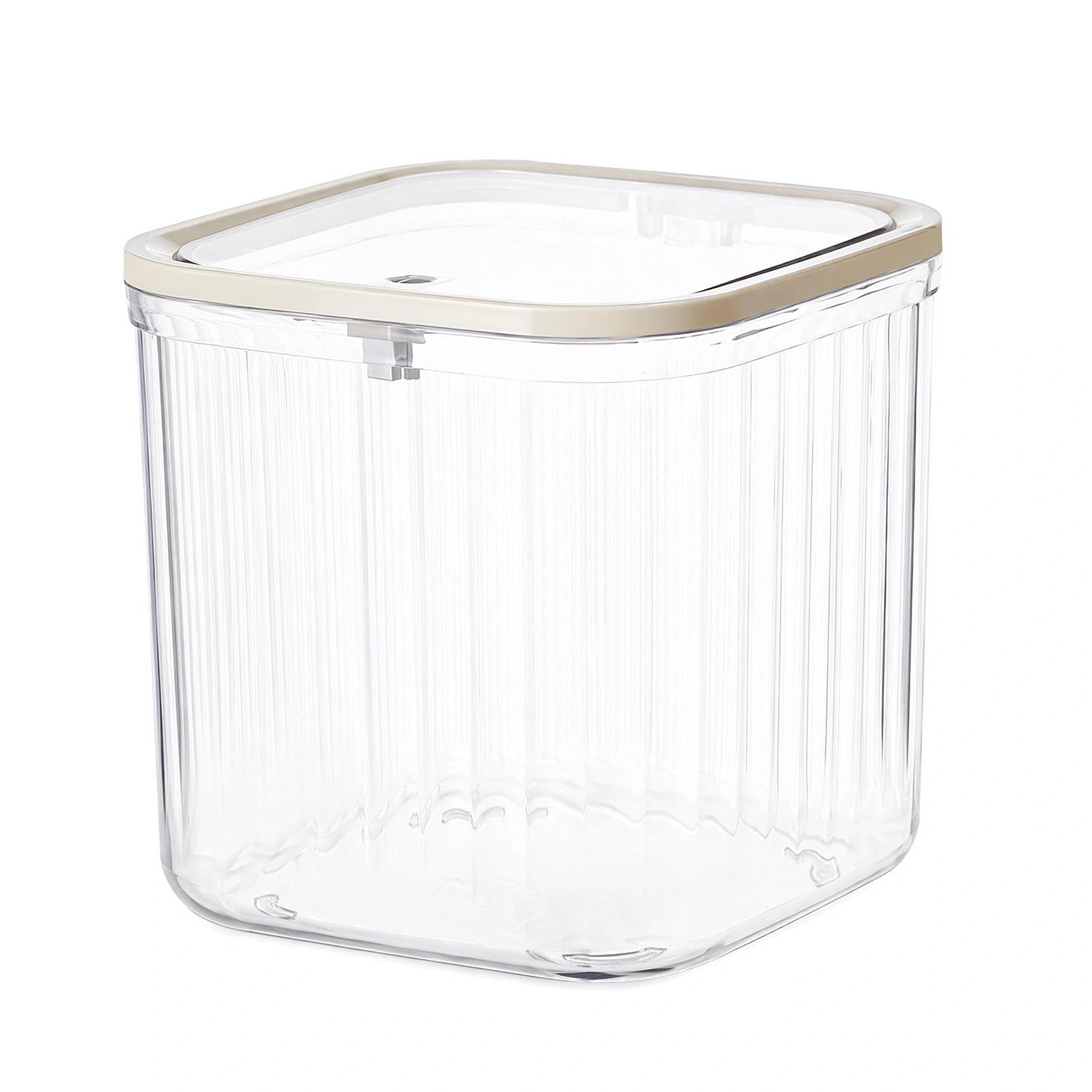 15,3 x 15,3 x 14 cm, caja de almacenamiento de detergente y polvo de lavado, recipiente hermético para detergente transparente, caja de detergente para lavandería, caja de detergente