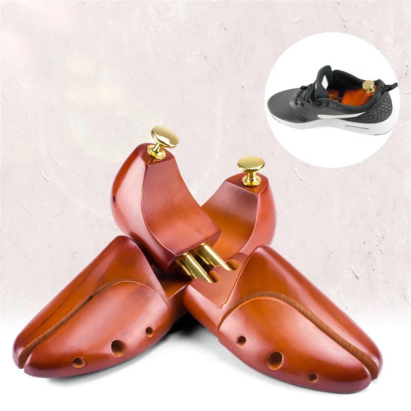 Hormas Zapatos Hombre Ensanchador de zapatos de madera resistente a las arrugas, expansor de soporte for zapatos, ensanchador de soporte ajustable for árbol de zapatos