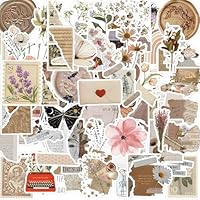 60 Vintage Aufkleber Set - Ästhetische Sticker Für Journal, Laptop & Scrapbook