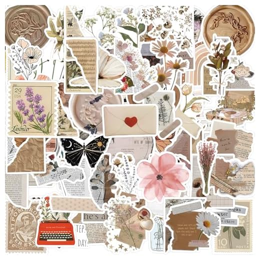 120 Pz Stickers Aesthetic, Adesivi Vintage, Sticker Aesthetic, Adesivi Estetici, Stickers Scrapbooking per Laptop Album Book Agenda Casco Moto Decorazioni Fai Da Te