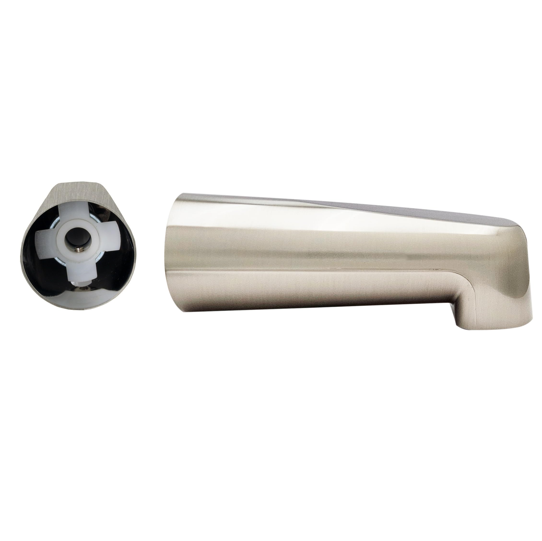 Westbrass E5074-1F-20 - Boquilla de montaje en pared de 7 pulgadas para tubería de cobre, acero inoxidable