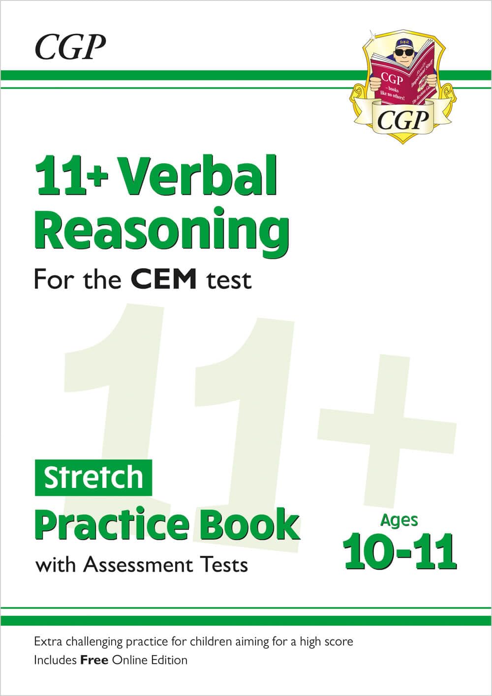 11+ CEM Verbal Reasoning Stretch Practice Book & Assessment Tests - Ages 10-11 (with Online Edition): for the 2025 exams (CGP CEM 11+ Ages 10-11)