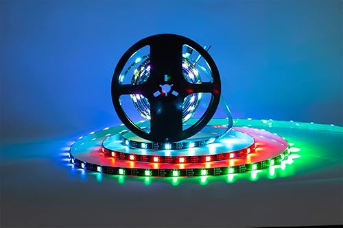 Miniatura 4 de WS2812B - Tira LED SMD 5050 direccionable individualmente de 30 píxelesm, tira RGB flexible a todo color, impermeable, DC5V (16.4 pies, 150 LED,