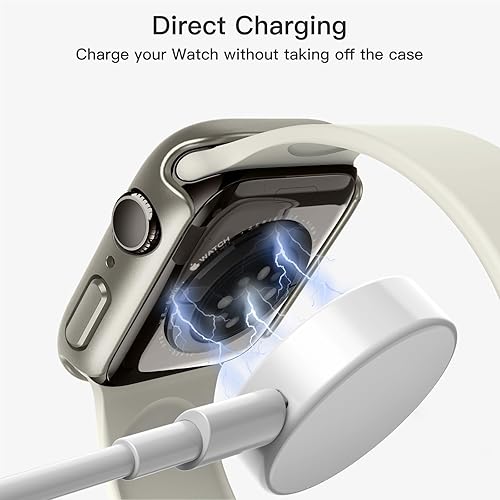 Vista 31 de JETech Funda con protector de pantalla para Apple Watch SE 3/2/1 (2025/2022/2020)/Series 6 5 4 de 1.732 pulgadas, cubierta protectora total