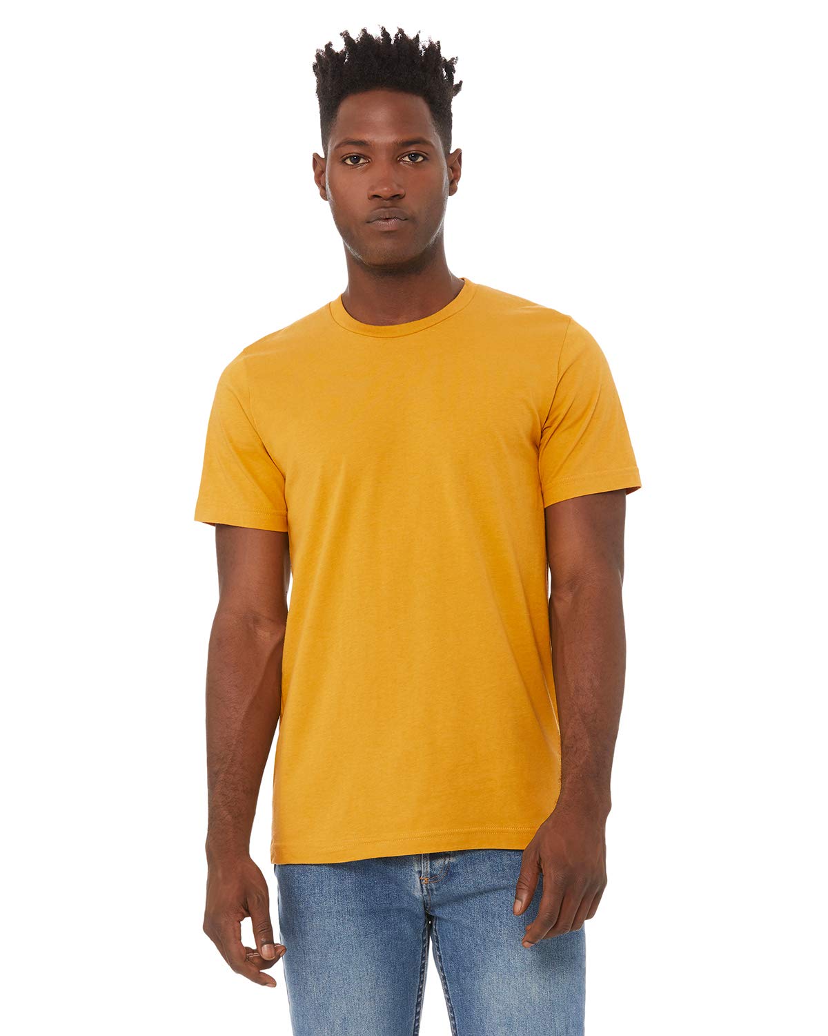 Bella + Canvas Unisex Jersey Short-Sleeve T-Shirt M MUSTARD
