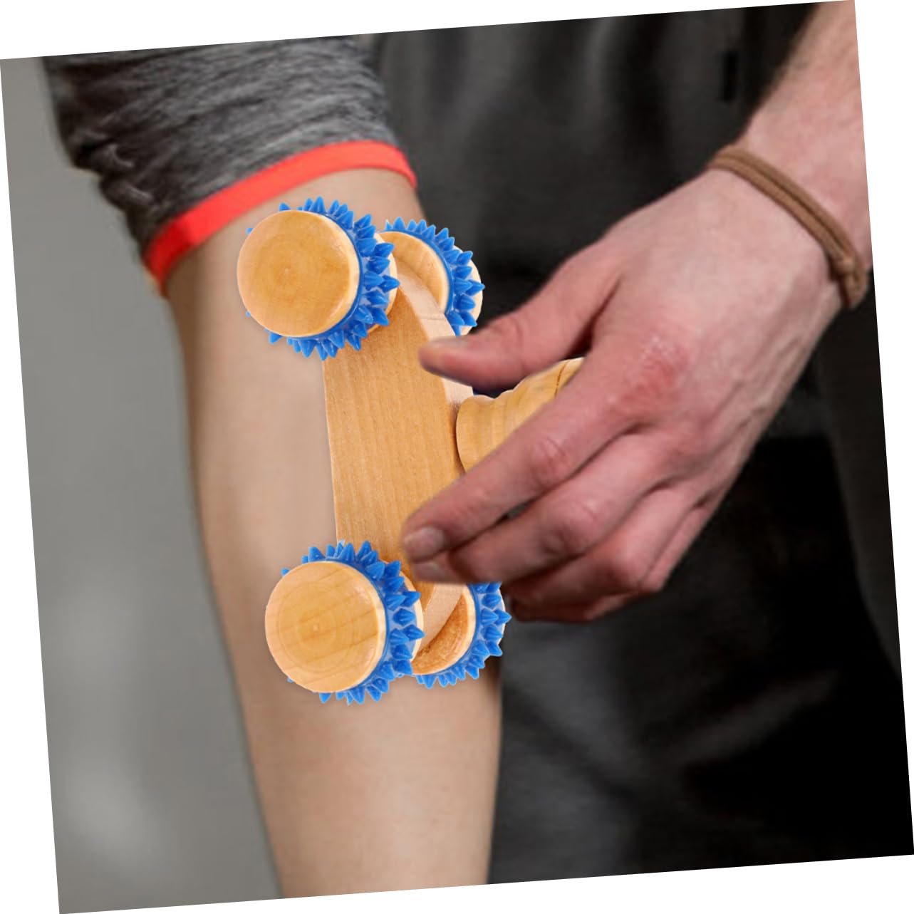 Ipetboom 10piezas Rodillo De Masaje Manual De Madera Para De Masajeador Portátil Para Pies Cuello y Cuerpo Para Relajación y