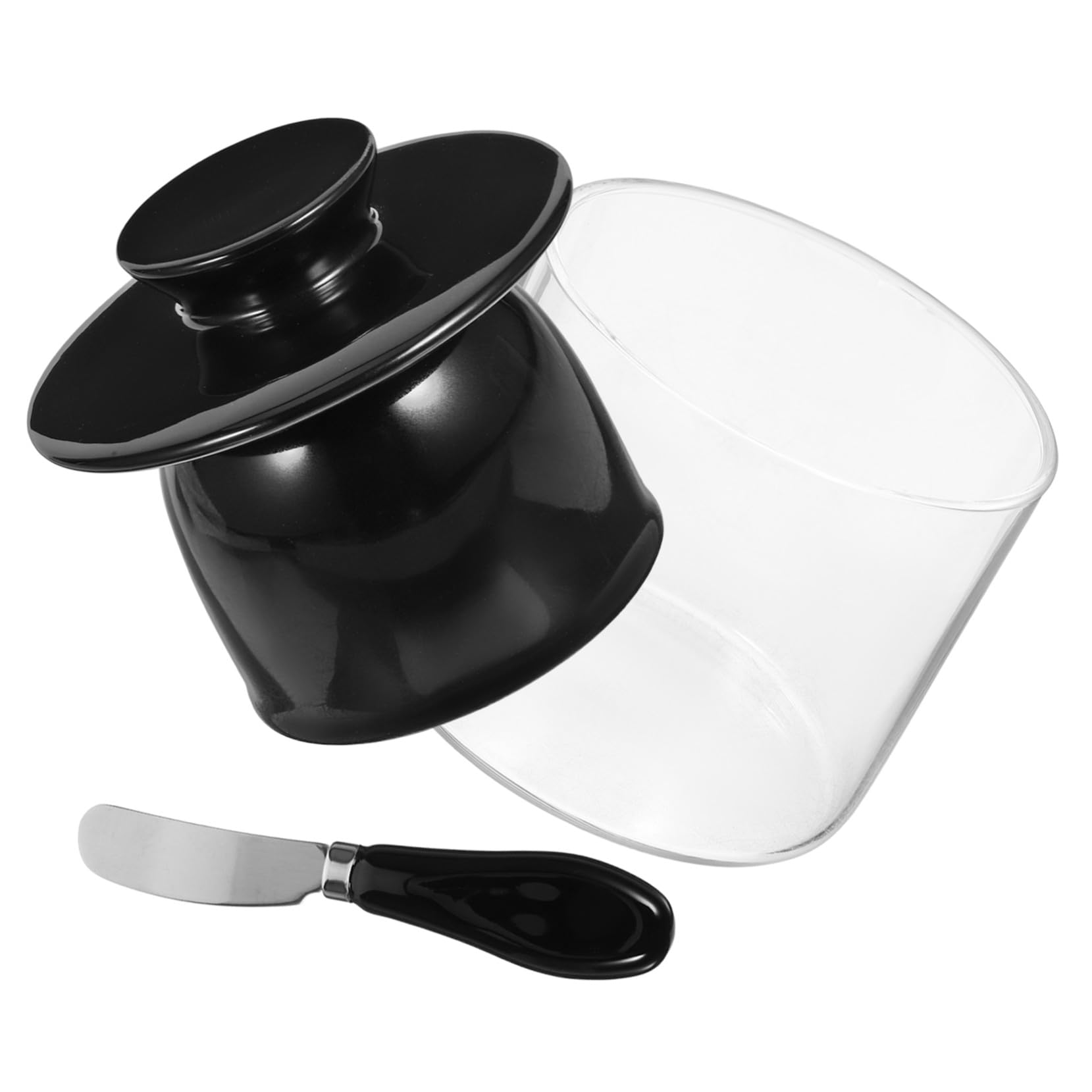 Keramik Butterdose Rund Wiederverwendbar Butterbehälter Geruchsdicht Stabile Aufbewahrung Butterdose Küchenaccessoire für Butter und Käse Liebhaber