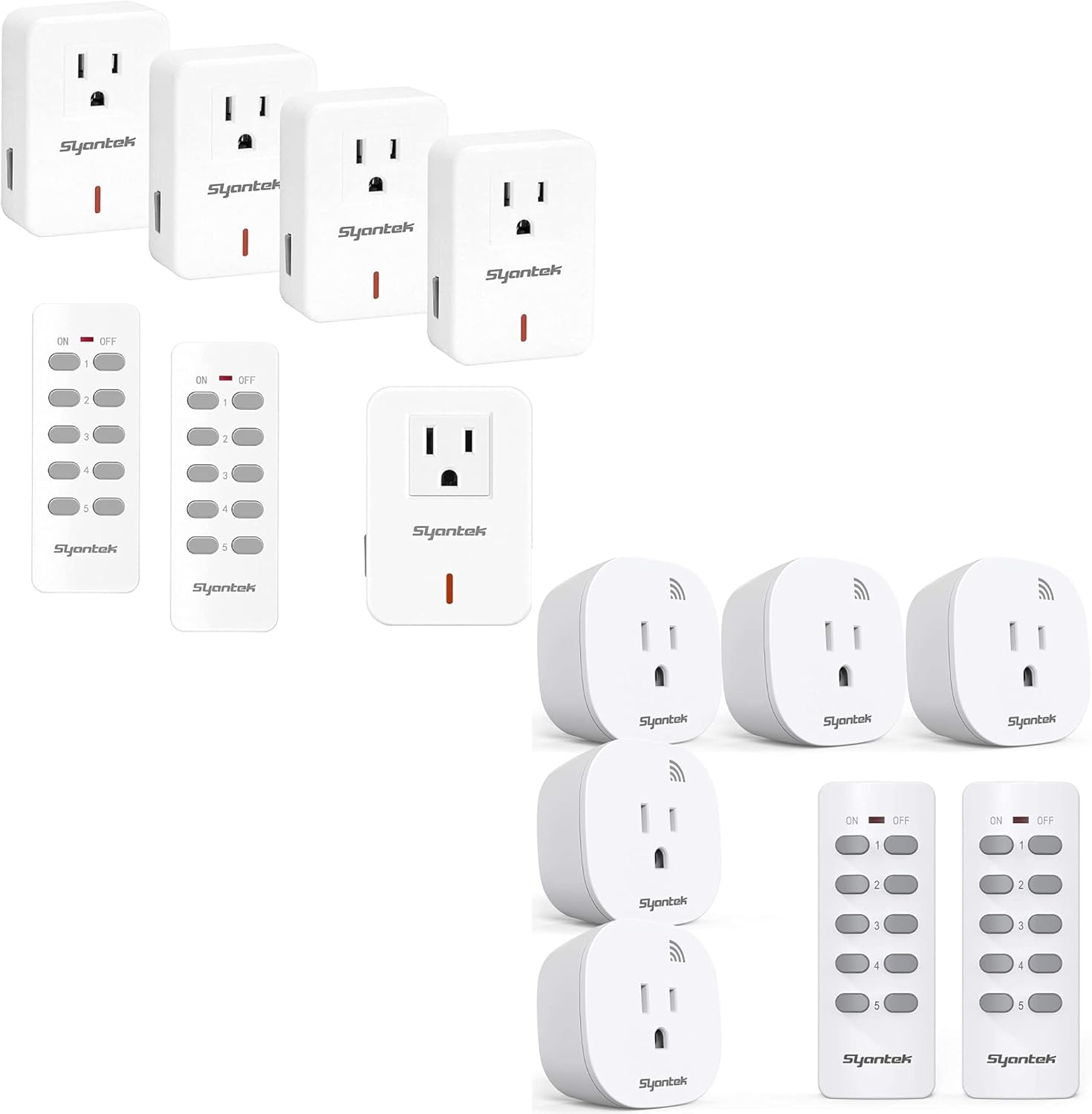 Syantek Remote Control Outlet Wireless Light Switch for