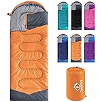 oaskys Camping Sleeping Bag - 3 Season Warm & Cool Weather - Summer Spring Fall Lightweight Waterproof for Adults Kids - Camping Gear Equipment, Traveling, and Outdoors