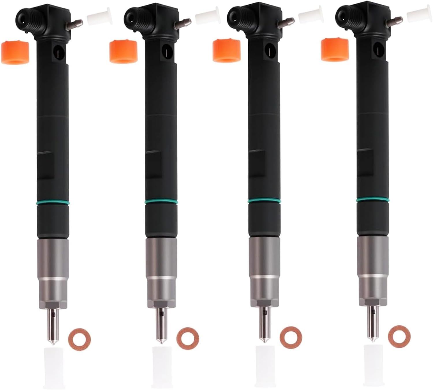 7275454 4pcs Fuel Injectors for Bobcat S450-S650 T450-T650 Skid Steer Track Loader and Doosan D18 D24 Engine 2012-2022 Models OE Replacement 28337917 400903-00074D