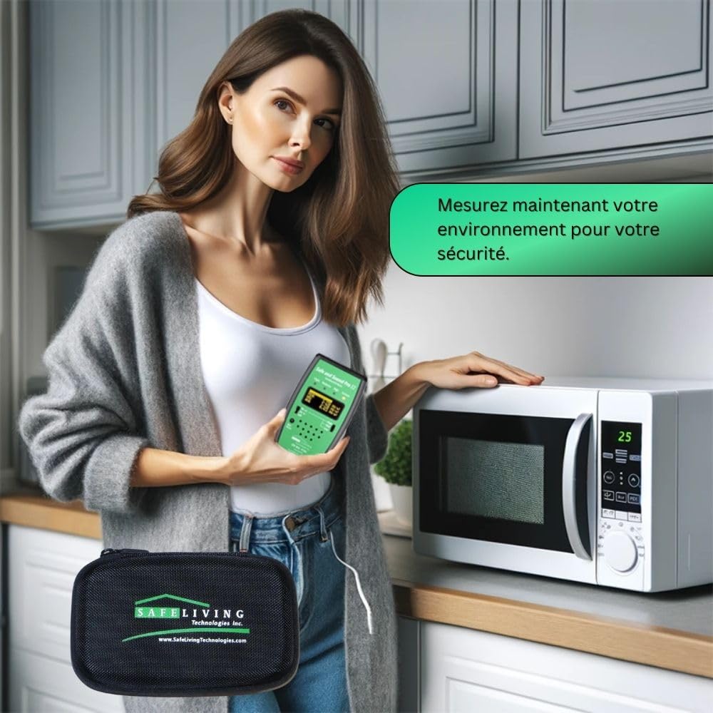 Safe & Sound Pro II Détecteur HF | Mesure des rayonnements électromagnétiques pour la santé et le bien-être | Détecteur de rayonnement pour les champs électromagnétiques | EMF-mètre