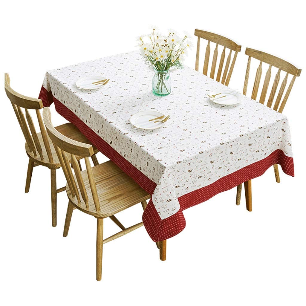 Nappe en coton lin lavable et résistante pour bureau d'étudiant