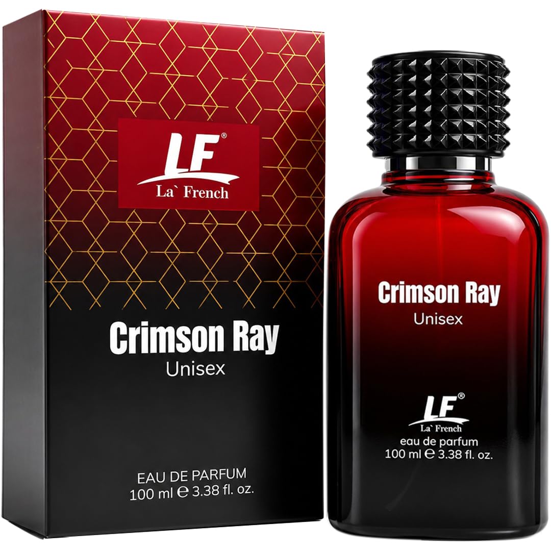 La French Crimson Ray Perfume for Men & Women, 100ml | Premium Long Lasting Unisex Fragrance | Fruity, Citrus & Sweet Notes | Luxury Perfume for Daily Wear, Office & Parties-image-25