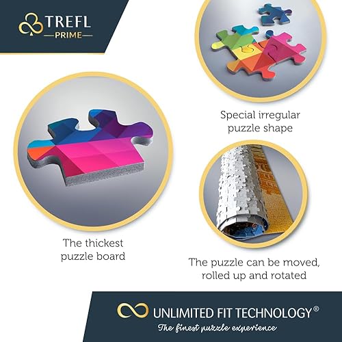 Miniatura 4 de Trefl Autumn in Amsterdam, Países Bajos, rompecabezas de 1000 piezas Prime de cartón grueso de 27 x 19 pulgadas, BIO, ECO, Países Bajos, otoño,