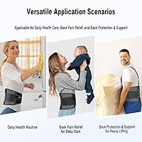 Vista 5 de YAHA Back Brace for Lower Back Pain Relief for Women/Men with Lumbar Pad, Back Support Belt with 7 Stays for Heavy Lifting, Sedentariness