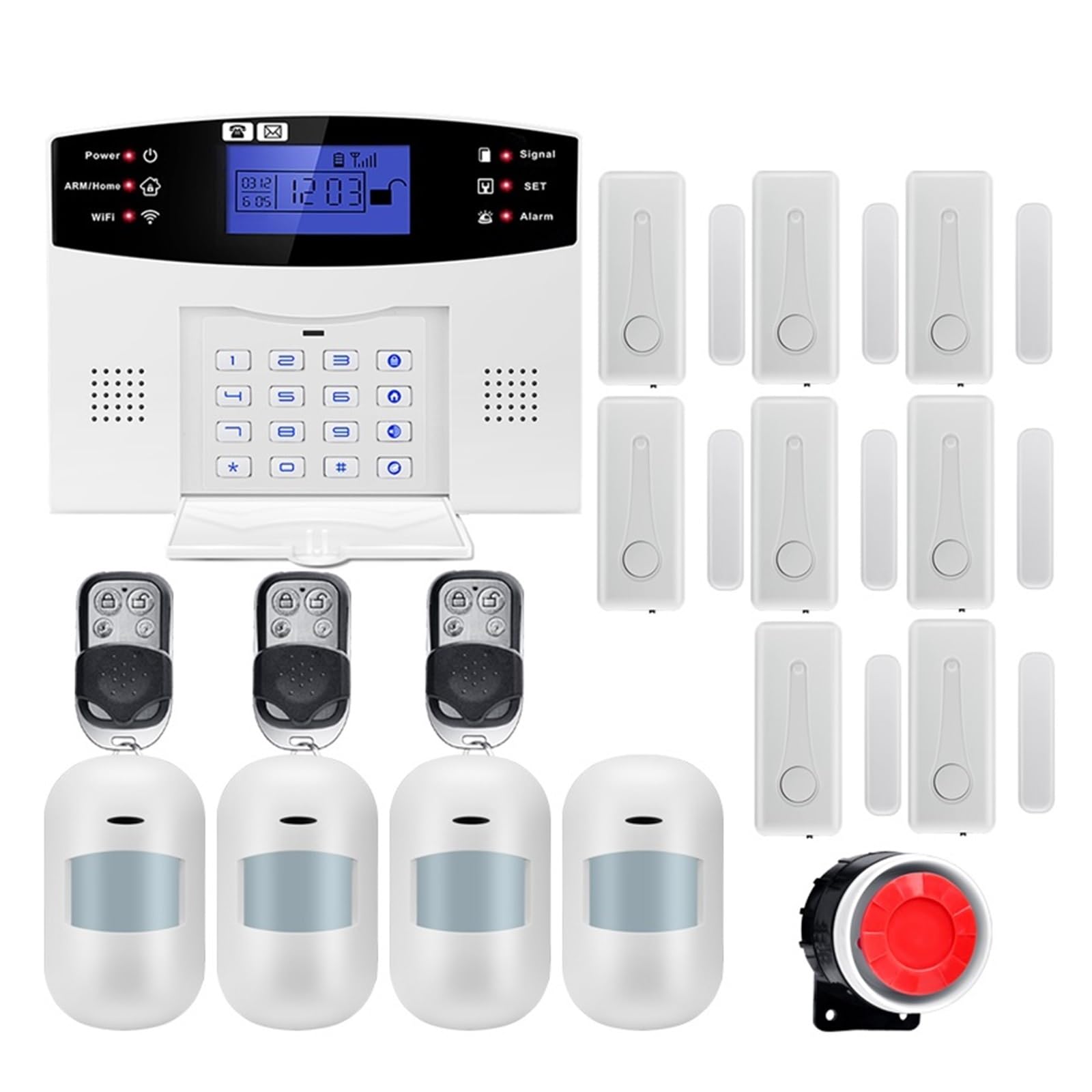 de alarma seguridad for el hogar GSM Tuya App Control Kit antirrobo con sensor puerta Para casa y garaje(G2BT17)