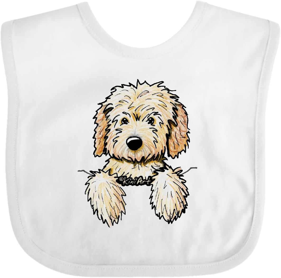 inktastic Pocket Goldendoodle Baby Bib - KiniArt